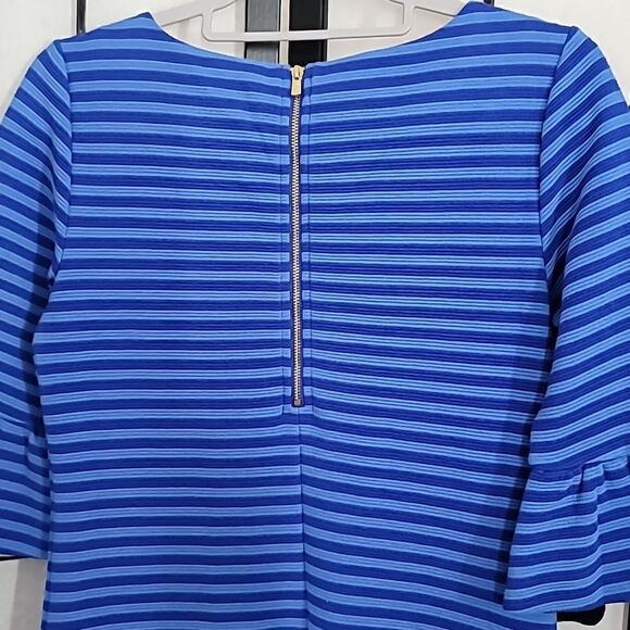 Lilly Pulitzer Womens  Blue Ottoman Striped Alden Dress Summer Spring - Picture 7 of 8